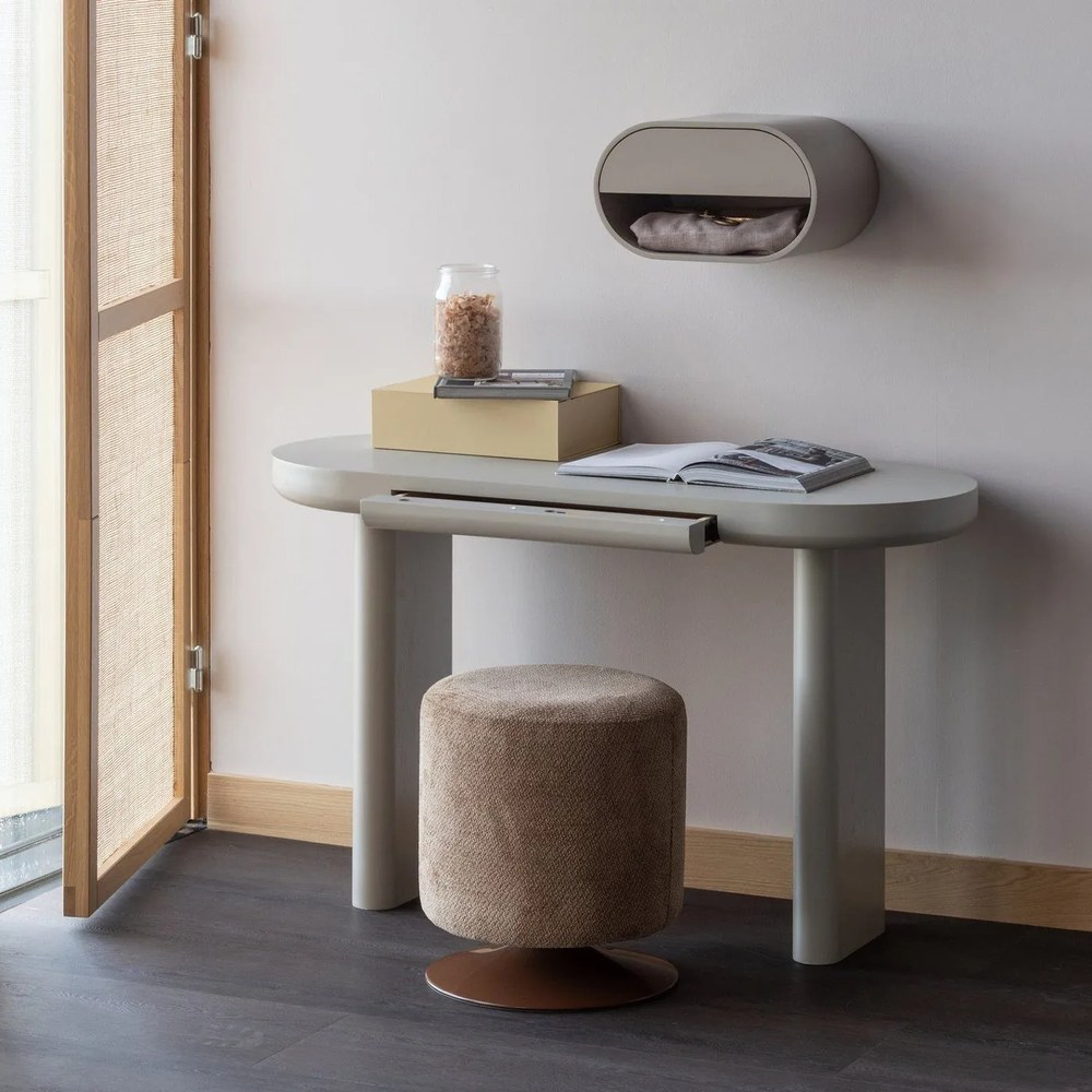 Sivobéžová poschodová polica 39 cm Momo – WOOOD