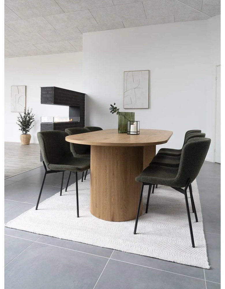 Jedálenský stôl v dekore topoľa 100x210 cm Boavista – House Nordic