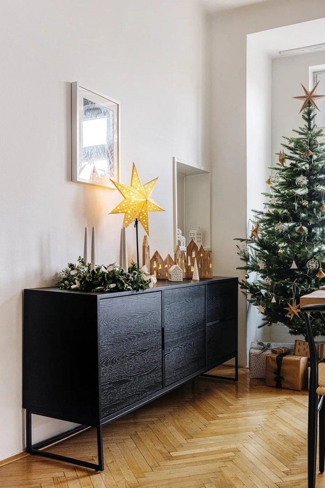 Biely keramický lampáš Kähler Design Long Church, výška 10 cm