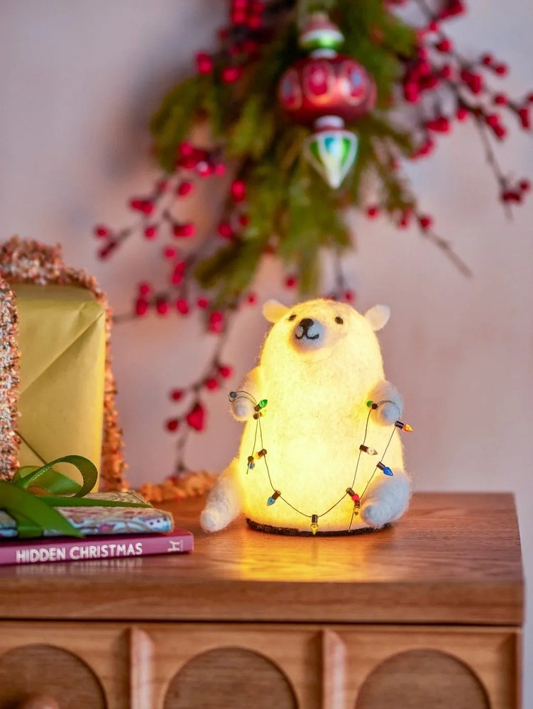 Biela svetelná dekorácia Wally – Bloomingville