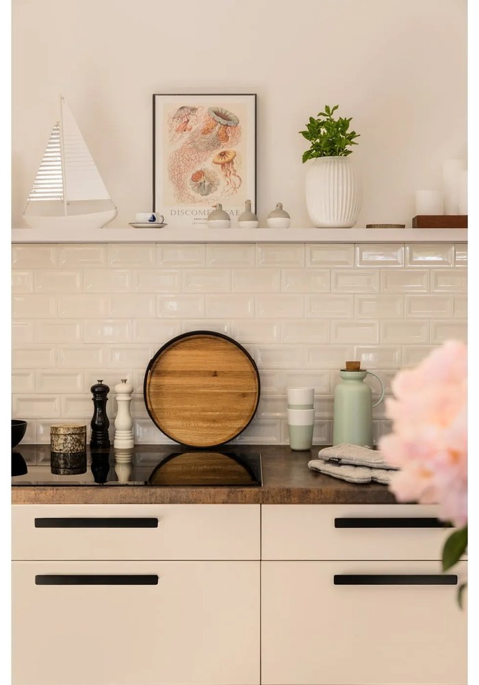 Biela kameninová váza Kähler Design Hammershoi, výška 20 cm