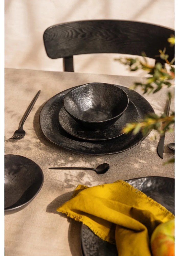 Čierny antikoro príbor 16 ks Modern retro – Premier Housewares