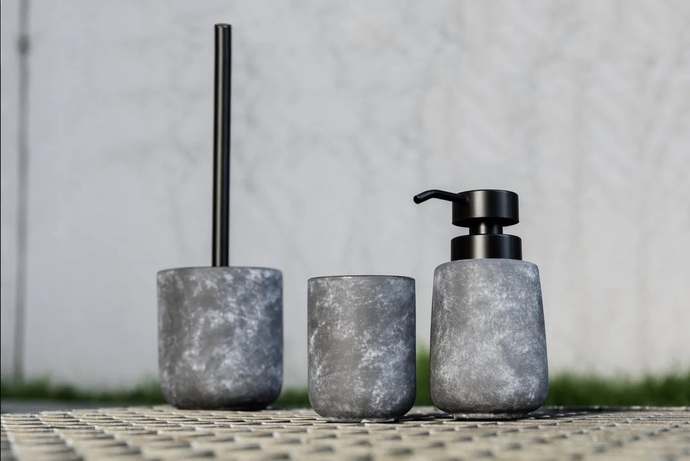 Sivý keramický téglik na zubné kefky Sacile – Wenko