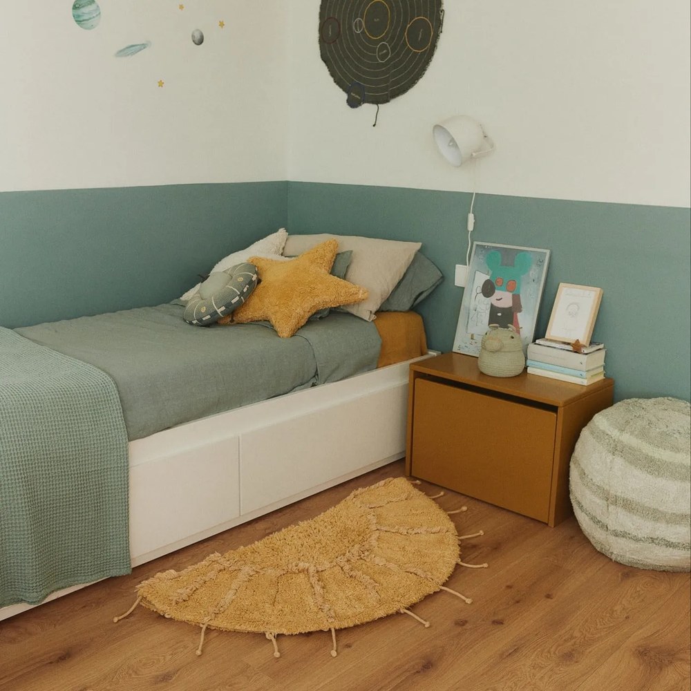 Svetlosivý látkový detský kôš na hračky ø 15x15 cm Mini Henry the Hippo – Lorena Canals