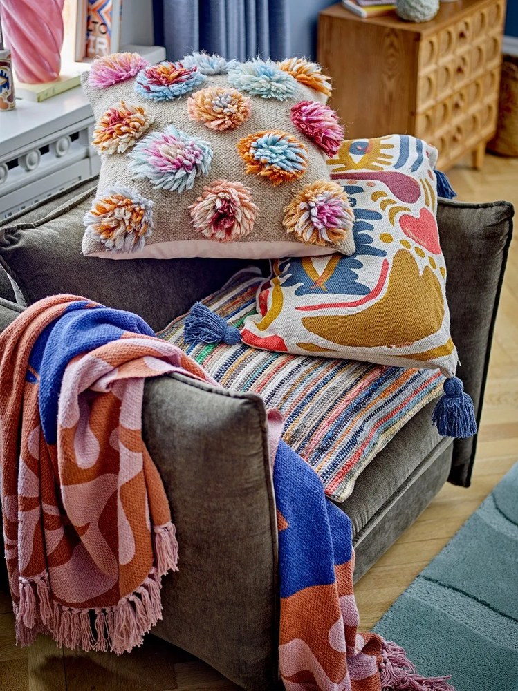 Dekoračný vankúš s prímesou vlny 50x50 cm Somma – Bloomingville