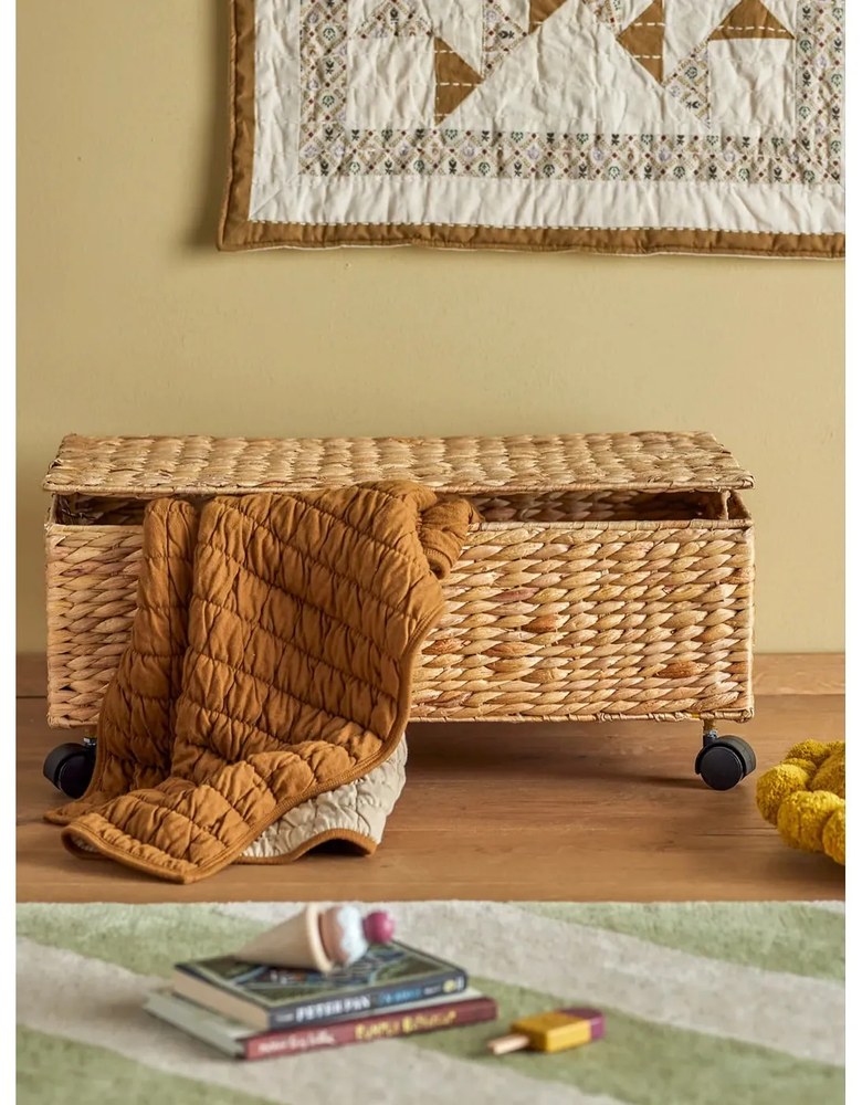 Detský úložný box z vodného hyacintu v prírodnej farbe 63x40x26 cm Nelas – Bloomingville Mini