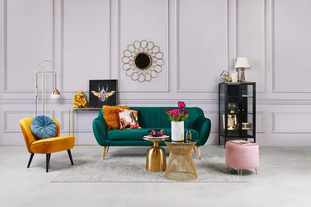 Horčicovožlté kreslo WOOOD Sara