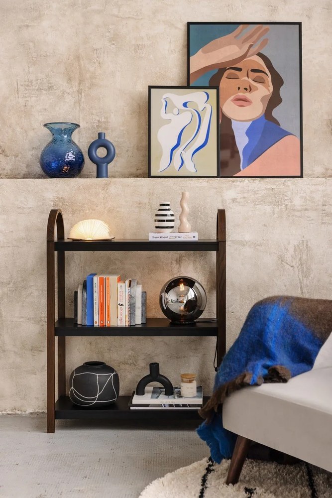 Béžové zamatové kreslo ušiak Noemye – Bonami Selection