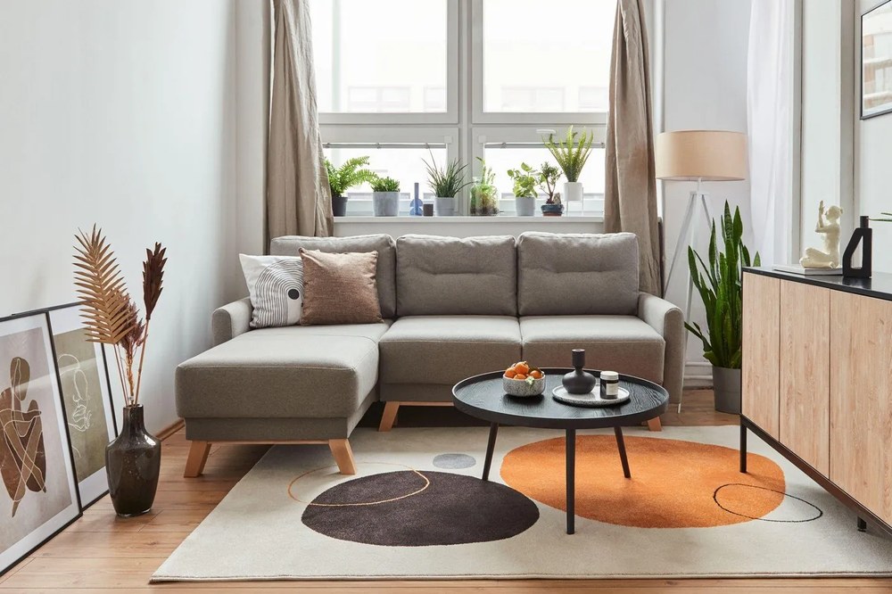 Čierny konferenčný stolík WOOOD Mesa, Ø 78 cm