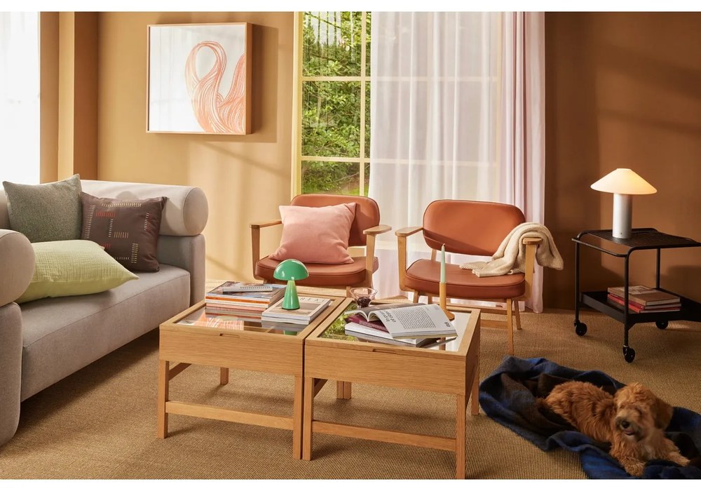 LED stmievateľná stolová lampa v mentolovej farbe (výška 20 cm) Mush – Hübsch