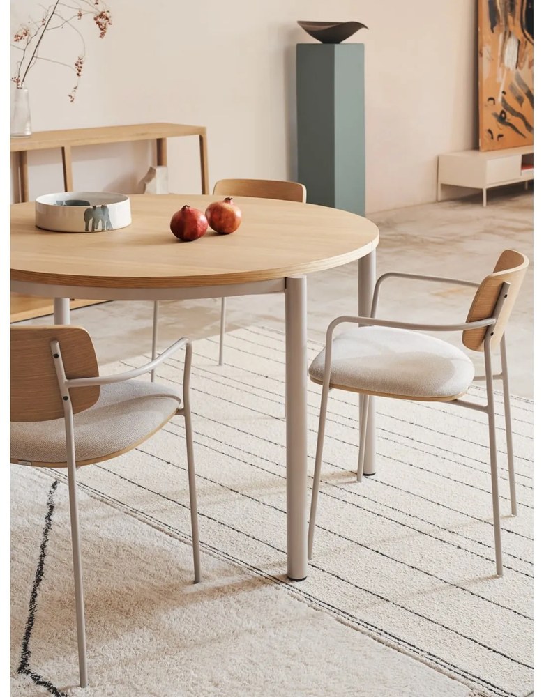 Biely TV stolík 195x35 cm Vedrana – Kave Home