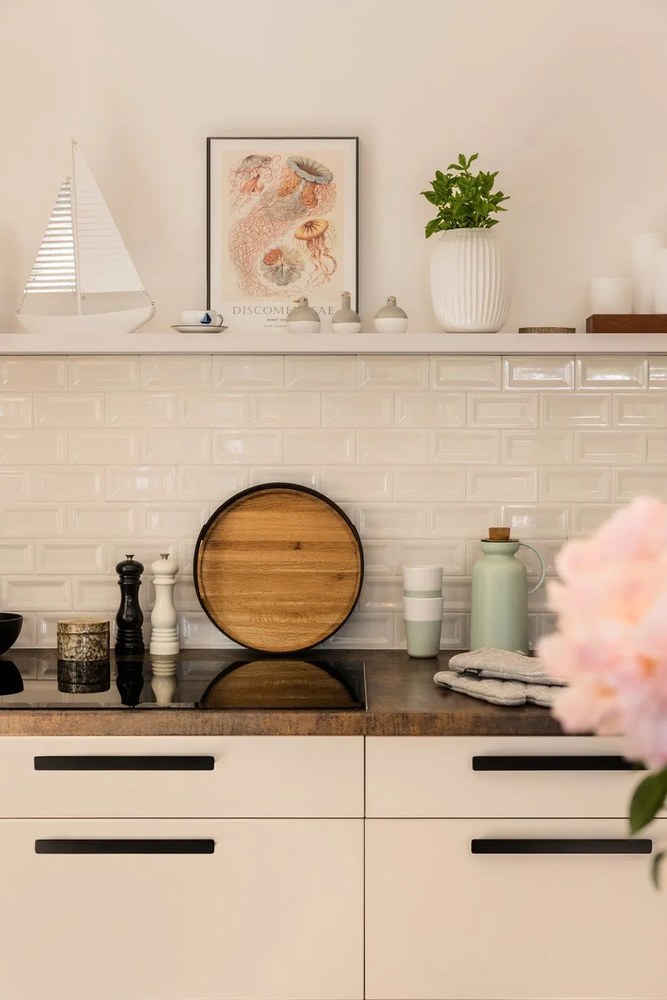 Biela kameninová váza Kähler Design Hammershoi, výška 20 cm