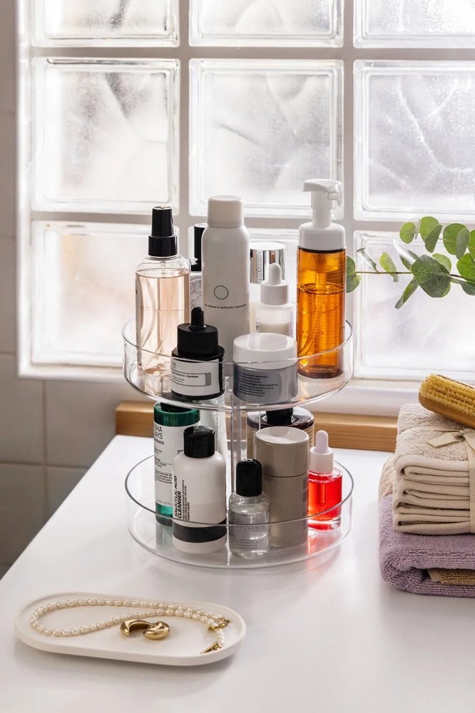 Plastový kúpeľňový organizér otočný – Casa De Engel