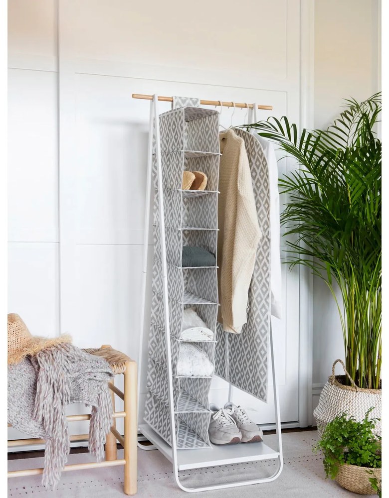 Svetlý úložný košík z morskej trávy Compactor, ⌀ 27 cm