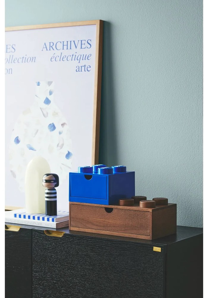 Modrý úložný box so zásuvkou LEGO®