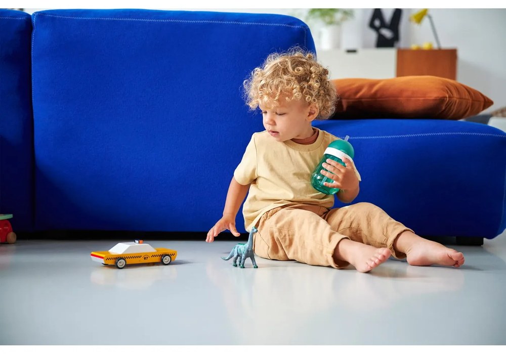 Tritánový detský hrnček v bielej a svetlozelenej farbe 300 ml Little farm – Mepal