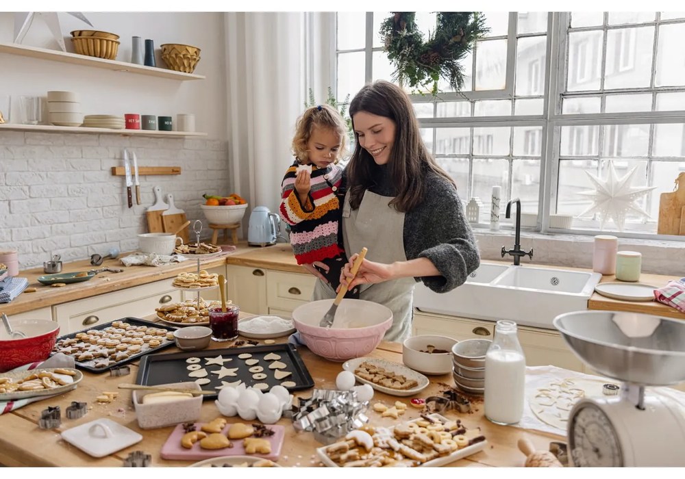 Krémovobiela kuchynská váha Kitchen Craft Living Nostalgia, nosnosť 4 kg