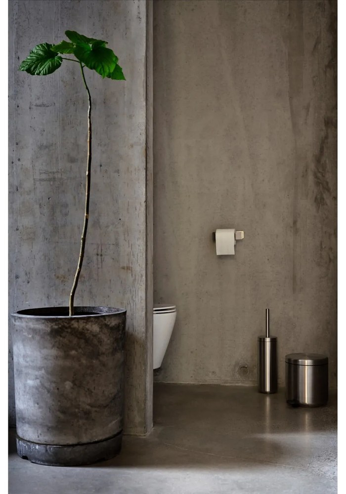 WC kefa z nehrdzavejúcej ocele v matne striebornej farbe Ume – Zone