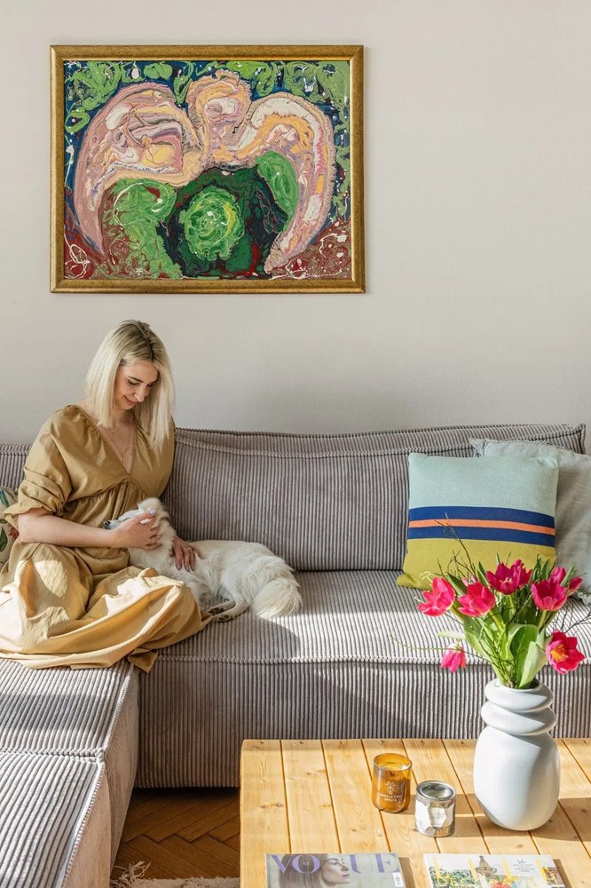 Svetlosivá menčestrová rozkladacia rohová variabilná pohovka Nihad – Bobochic Paris