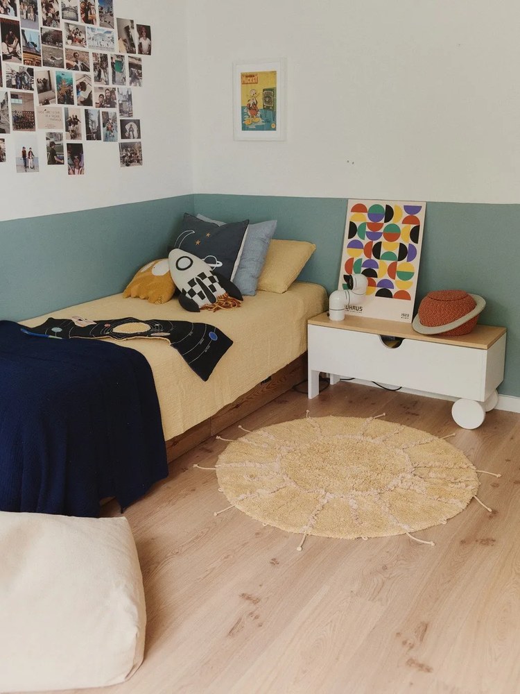 Béžový detský sedací vak Cleo Natural – Lorena Canals