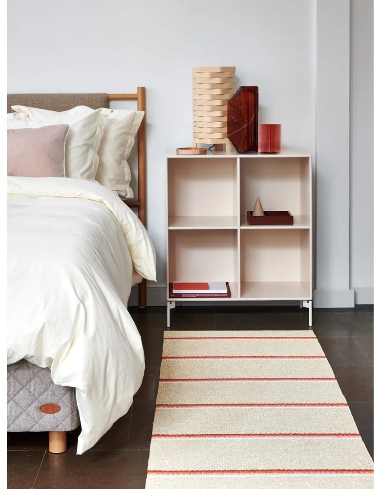 Vnútorný a vonkajší behúň v tehlovej farbe/krémový 70x180 cm Olle Brick Cream – Pappelina