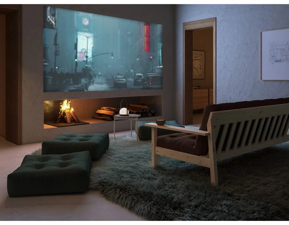 Menčestrový sedací puf Karup Design More Seaweed