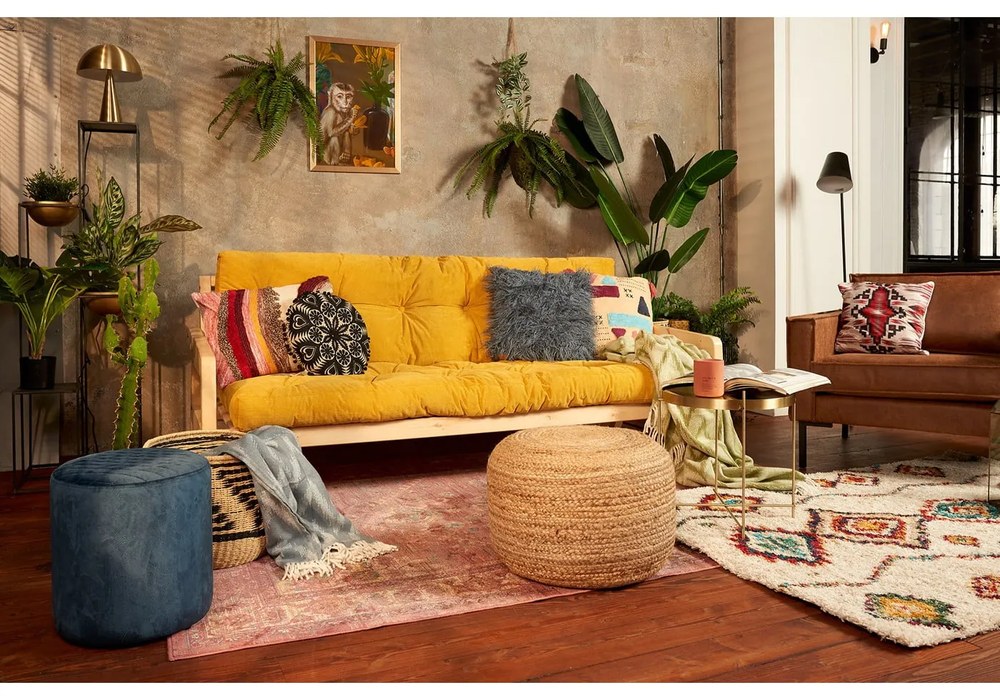 Menčestrová variabilná pohovka Karup Design Grab Raw/Honey