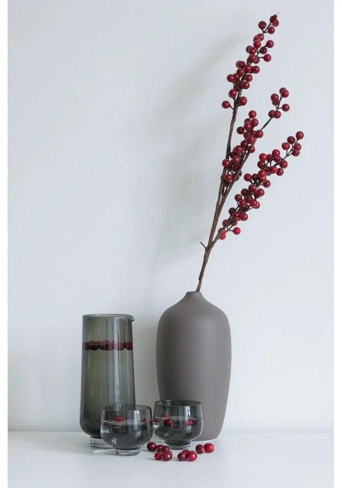 Sivá váza Blomus Ceola, výška 25 cm