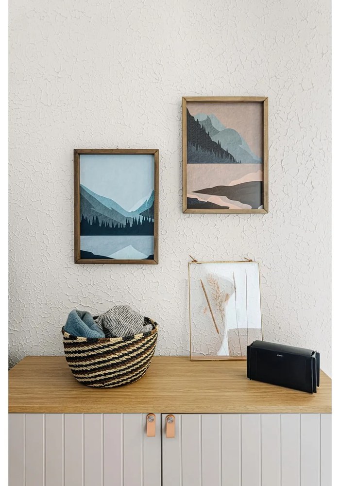 Mosadzný fotorámik Hübsch Lyra, 21 x 15 cm