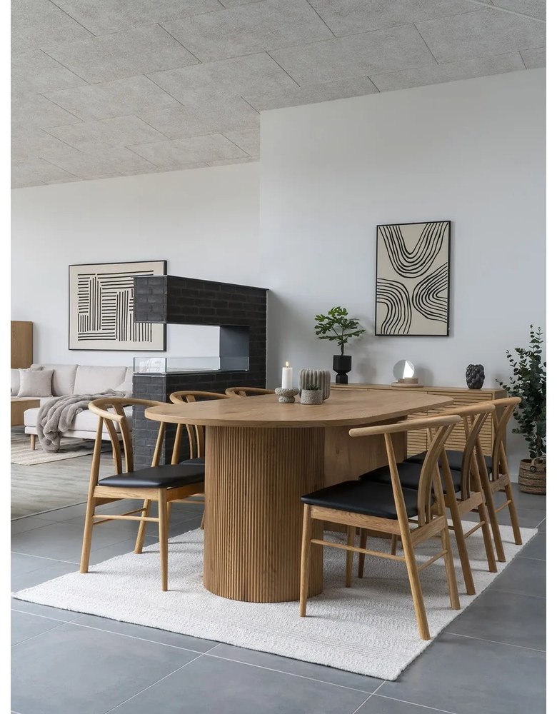 Jedálenský stôl v dekore topoľa 100x210 cm Boavista – House Nordic