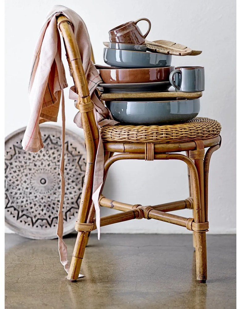 Zelená kameninová servírovacia misa Bloomingville Pixie, ø 28,5 cm