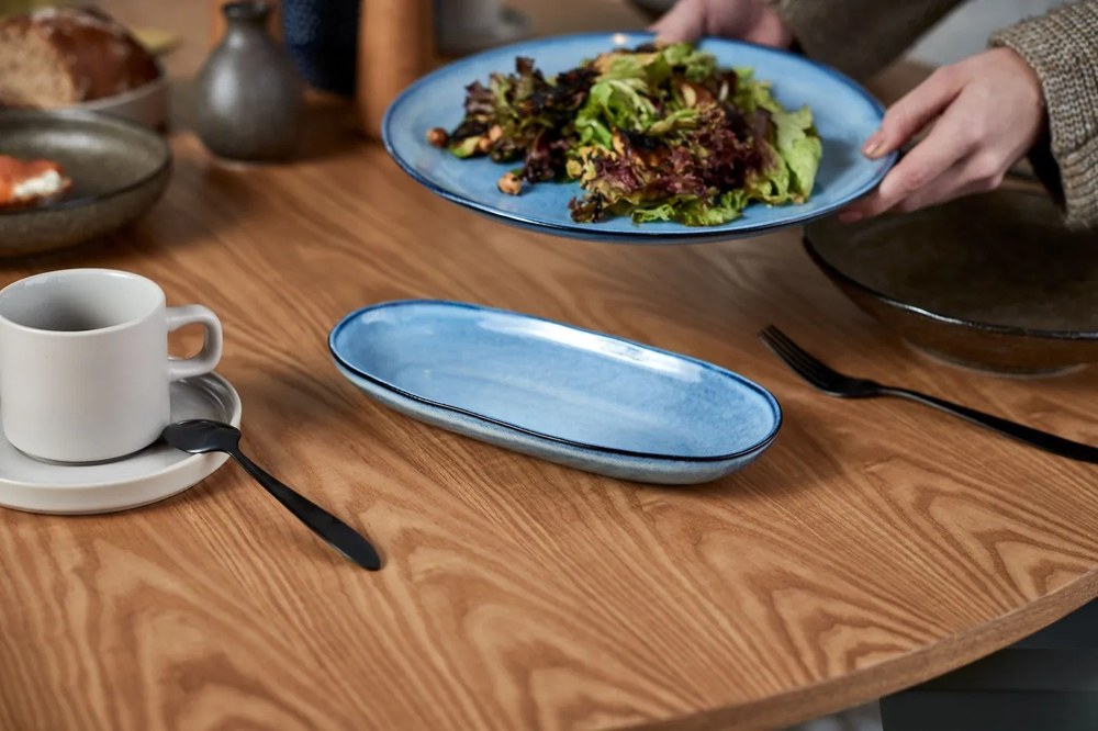 Okrúhly jedálenský stôl v dekore duba v prírodnej farbe ø 137 cm Cep – Teulat