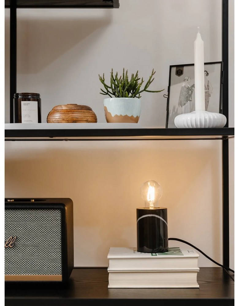 Čierna stolová lampa (výška 10 cm) Athens – it's about RoMi