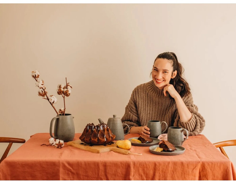 Sivý kameninový hrnček Bloomingville Kendra, 500 ml