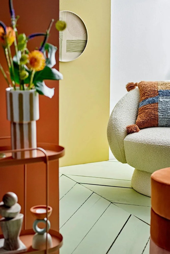 Biele kreslo Ted - Bloomingville