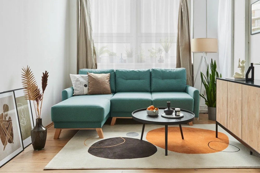 Čierny konferenčný stolík WOOOD Mesa, Ø 78 cm