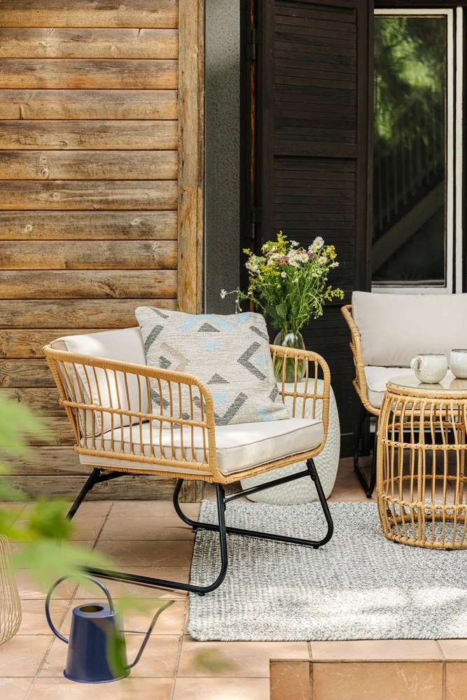 Súprava dvoch záhradných kresiel z umelého ratanu Bonami Essentials Vistdal