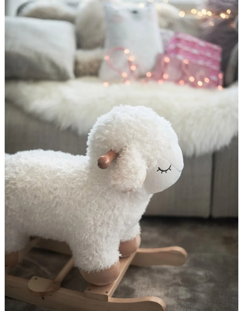 Detská hojdacia ovečka z bukového dreva Bloomingville Mini Rocking Toy