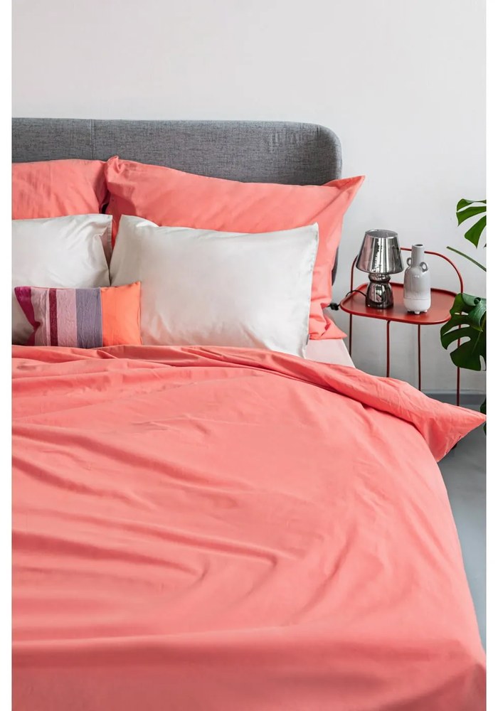 Súprava 2 béžových obliečok na vankúš z bavlneného saténu Bianca Standard, 50 x 75 cm