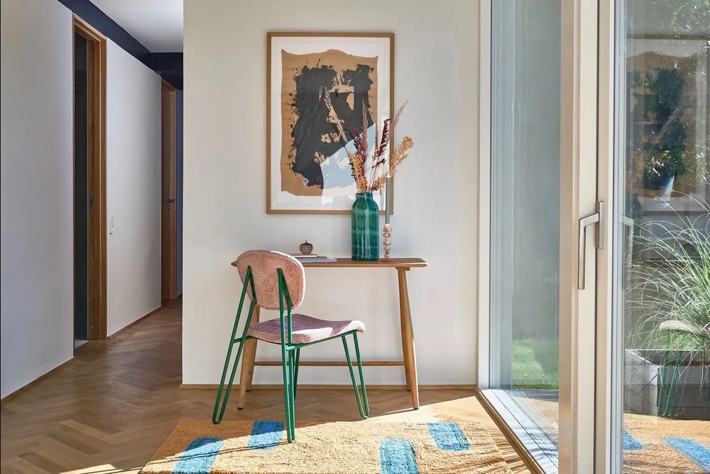 Jedálenský stôl z dubového dreva 44.5x100 cm Bodo - Villa Collection
