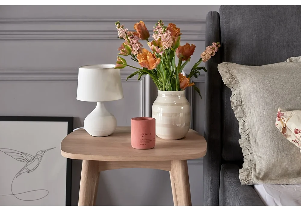 Biela kameninová váza Kähler Design Omaggio, výška 20 cm