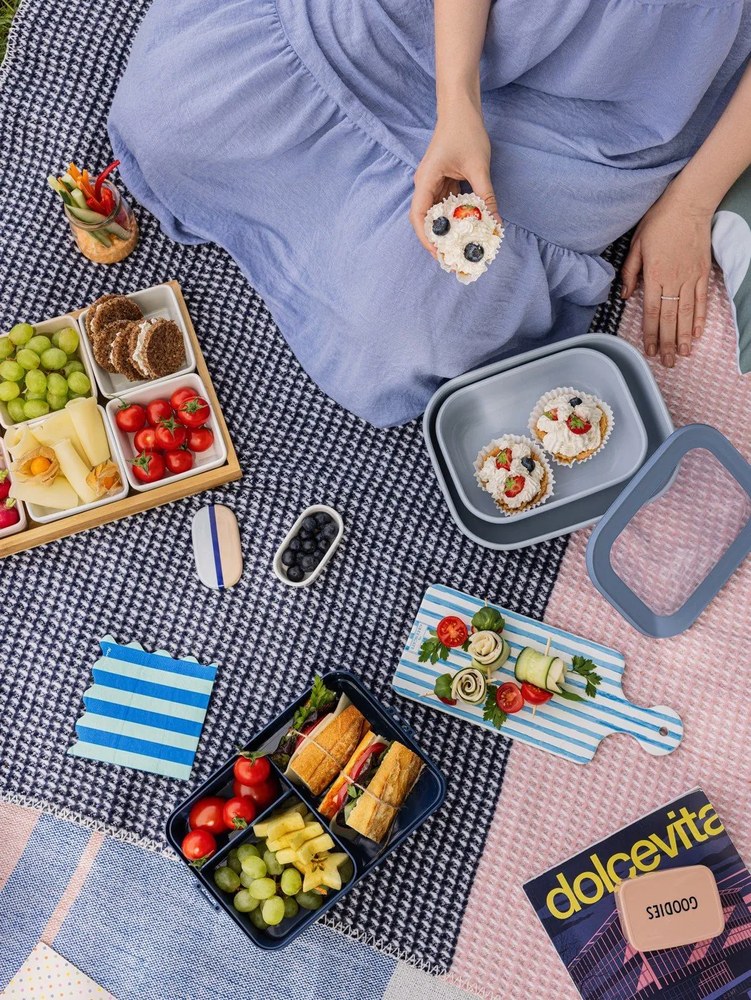 Veľký modrý desiatový set Mepal Nordic