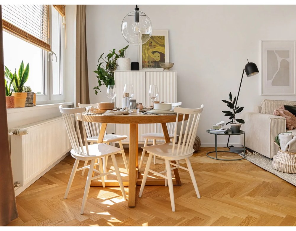 Svetlozelený konferenčných stolík WOOOD Ivar, ⌀ 56 cm