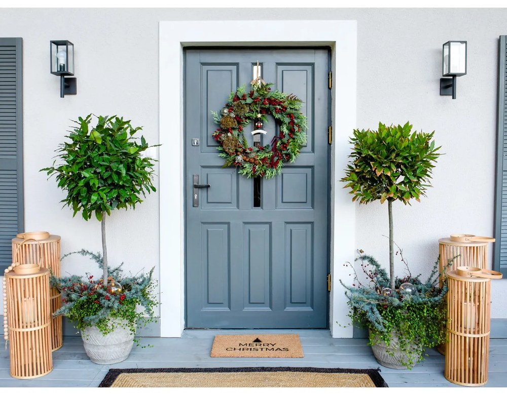 Rohožka s vianočným motívom z kokosového vlákna 40x60 cm Merry Christmas – Artsy Doormats