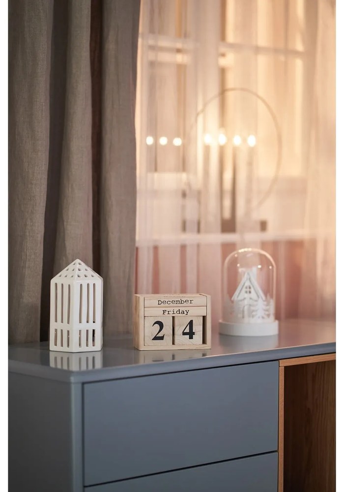 Biela svetelná dekorácia s vianočným motívom ø 12,5 cm Kupol – Star Trading