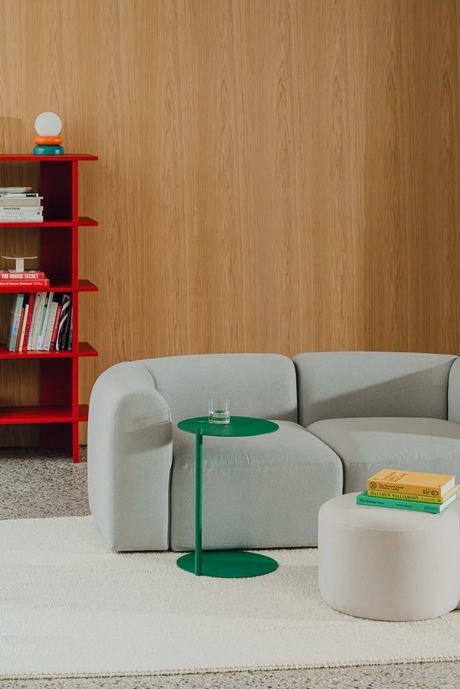 Béžový taburet Folk – noo.ma