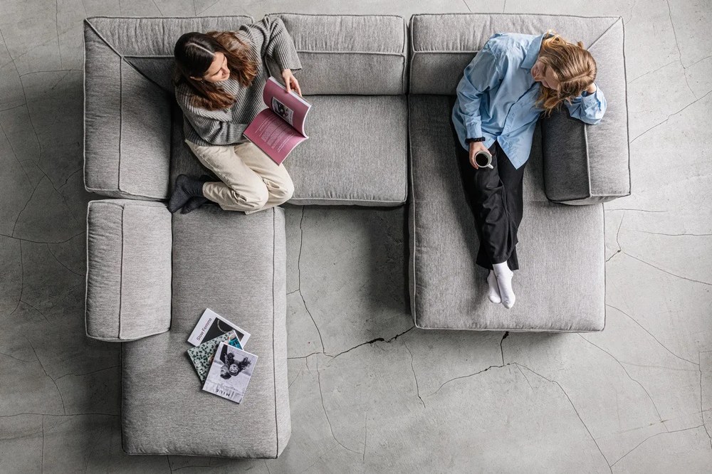 Svetlosivý modul leňošky k pohovke Bonami Selection Fairfield, pravý roh