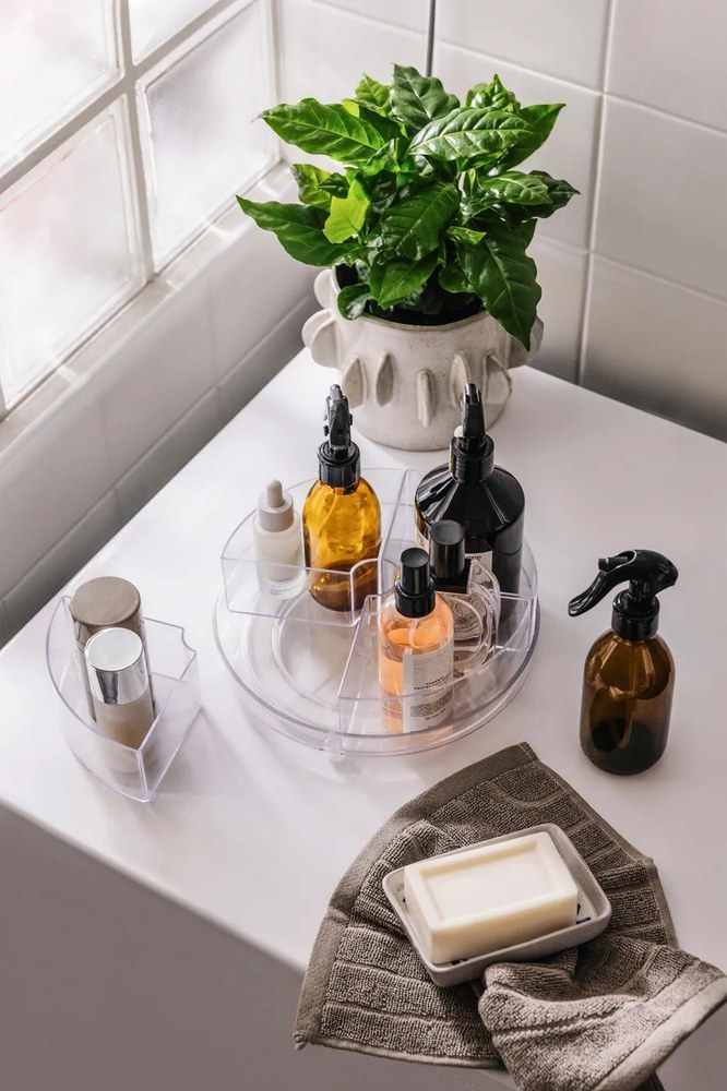 Plastový kúpeľňový organizér otočný – Casa De Engel