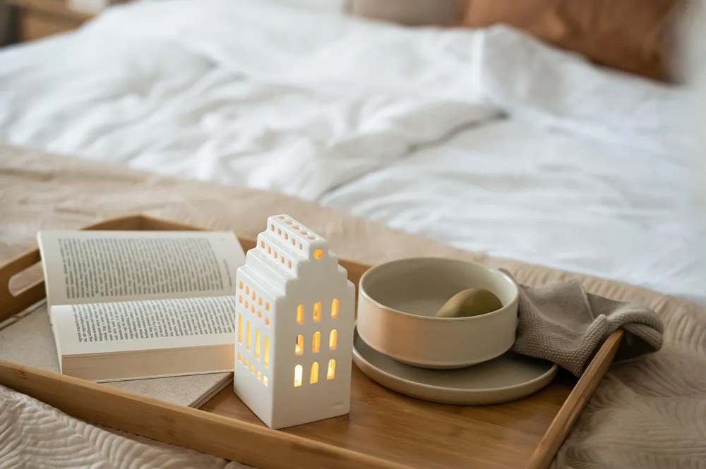 Drevený podnos z bambusu Casa Selección, 58 × 38 cm