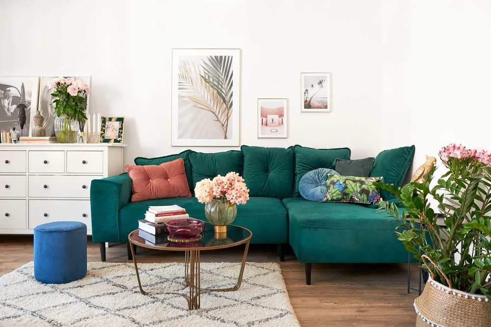 Zelená sklenená váza Bloomingville